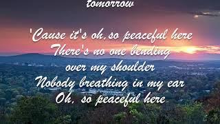 Peaceful (Lyric Video) Helen Reddy