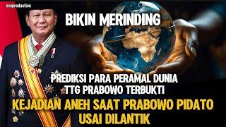 BIKIN MERINDING  KEJADIAN ANEH SAAT PIDATO PRABOWO USAI DILANTIK