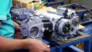 70cc Galaxy Motorcycle Engine Assembling Process in a Factory