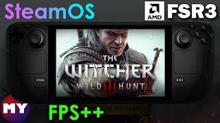 The Witcher 3 - Steam Deck FSR 3 Frame Generation Mod by LukeFZ - SteamOS