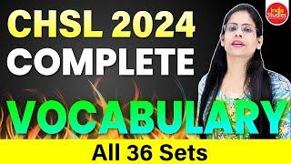 CHSL 2024 Complete Vocabulary  ||  For all govt. exams  ||  With Soni Ma'am