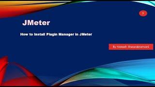 How to Install Plugin Manager in Jmeter