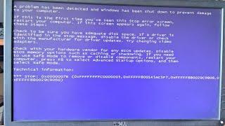 a problem has been detected and windows is shutting down to prevent damage to your computer