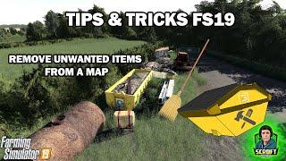 How To Remove Items From A Map Using The Giants Editor| FS19 | Tips & Tricks 
