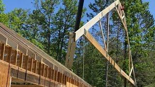 Setting and Bracing Large Attic Trusses