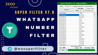 Whatsapp Number Filter - Super Filter 2023 - Whatsapp Number Checker