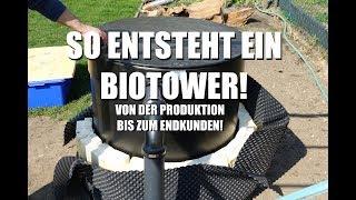 Koiteichblog [118]  So entsteht ein Biotower, Fertigung, Lieferung, Aufstellung am Teich