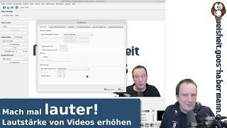 avidemux: Mach mal lauter! Lautstärke von Videos erhöhen