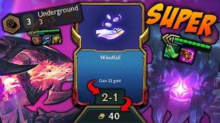 40 Gold in 2-1???? | Windfall + Underground | TFT SUPER Banger 25