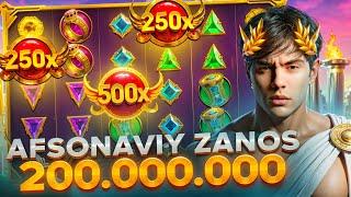 AFSONAVIY ZANOS QILAMIZ GATES OF OLYMPUS! 200.000.000 HAFTA ZANOSI