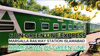 Hometown Of 6 Dn Green Line Express Train  Margalla Railway Station Islamabad. #greenline