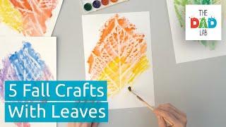 5 Amazing Fall Crafts with Leaves | Kids Crafts