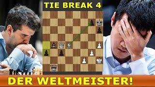 DAS DRAMATISCHE FINALE | Nepomniachtchi vs Ding | Chess Worldchampionship 2023 Tie Break Partie 4