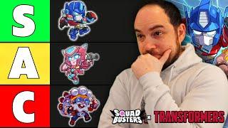 Squad Busters Tier List [transformers update]