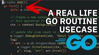 A REAL usecase of Golang Go Routines! - Golang  Concurrency Example