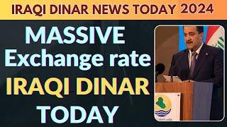 Iraqi DinarIraqi Dinar Massive Exchange Rate Today 2024 / IQD RV / Iraqi Dinar News Today