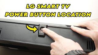 LG Smart TV: Power Button Location