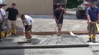 Concrete Spin Screed used by amateurs for their first pour.