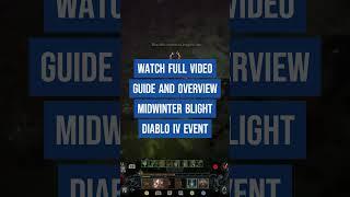 Diablo IV NEW Midwinter Blight event Guide #diabloiv #diablo4 #diablogameplay #shorts #shortsplease