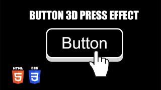 3D Button Press Effect | HTML & CSS Tutorial