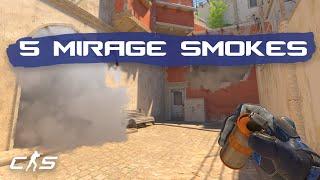 CS2 Mirage - 5 Smokes that EVERYONE Should Know