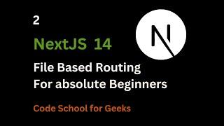 File Based Routing in Next.js. NextJS tutorial for absolute beginners. #2