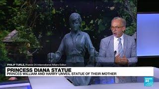 Princes William, Harry unveil Princess Diana's statue