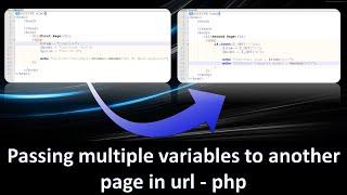 Passing multiple variables between pages in PHP using URL  | 2023