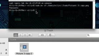 Delete Trash: Terminal & Keyboard Short Cut