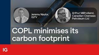 Canadian Overseas Petroleum minimises its carbon footprint