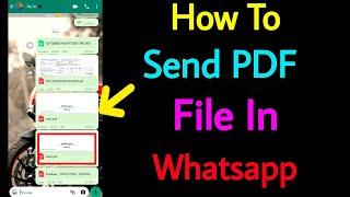 How to Send Pdf File in whatsapp | whatsapp pdf file send in tamil | asai yt