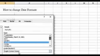 How to change Date Format in Microsoft Excel