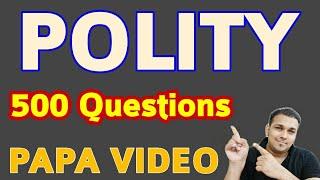 Most imp 500 polity questions mcq Questions Gyan sir papa video uppsc uppcs upsc ro aro beo hcs upsc