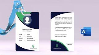 How to Make Professional Company ID Card Template in Microsoft Word