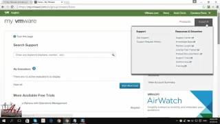 How to create a vmware account