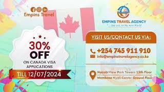 DISCOUNT: 30% OFF  on Canada Visa Applications