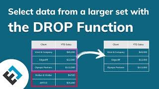 Excluding entries with the DROP function in Excel | Everyday Office