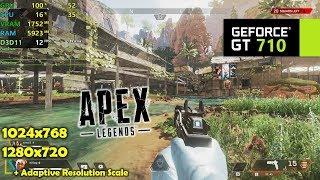 GT 710 | Apex Legends - 720p & 1024x768 - Adaptive Resolution Tested!