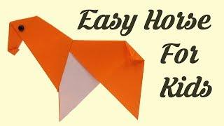 How to make Paper Horse, Easy Basic Simple Origami for Beginners Kids  Paper Crafts Work DIY ideas