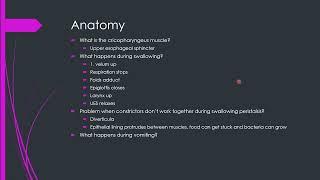 Swallowing & OMD Exam Review