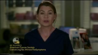 GREY'S ANATOMY special message from Ellen Pompeo about inflammatory breast cancer