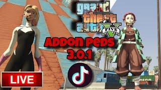 como INSTALAR SKINS ADDON PEDS EN GTA V PASO a PASO 2023 [peds selectorS]  STREAMING TIKTOK