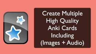 Create Multiple Anki Cards including Audio + Images (MAC Users)