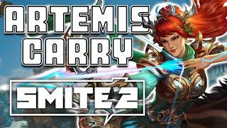 SMITE 2 Beta Artemis Carry, Autos treffen ist schon was hartes...  / German Beta Gameplay