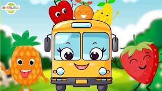 Wheels On The Bus, Fruit Song | Fruit Fun | Bus Song By Nanyland | Nursery Rhymes & Baby Songs