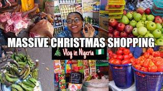 CHRISTMAS MARKET VLOG IN ABUJA + PRICES OF FOOD STUFFS IN DECEMBER 