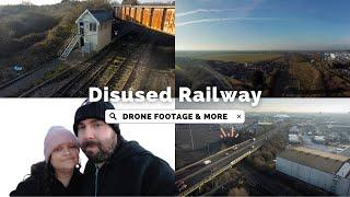 Grimsby Disused Railway Line & Industrial Site Drone Footage & Tour Feb 2023 Dji mini 2