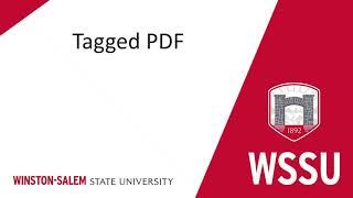 Tagged PDF