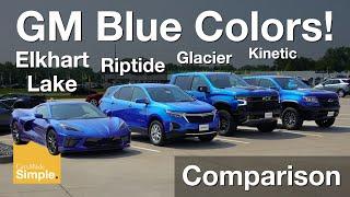 Comparing Chevy's Blue Paint Colors Side by Side! | Riptide vs Elkhart Lake