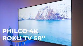 SMART TV PHILCO 58'' 4K - ROKU TV - O MELHOR CUSTO BENEFICIO EM 58 POLEGADAS